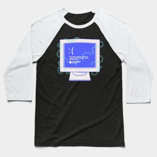 Blue screen Baseball T-Shirt